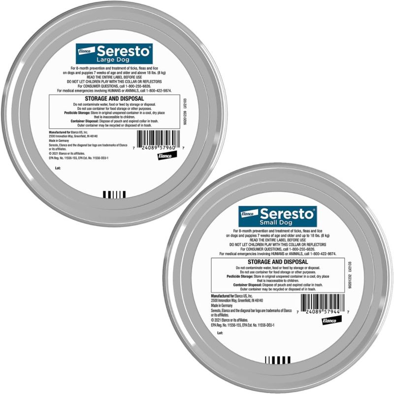 Seresto Large Dog Vet-Recommended Flea & Tick Treatment & Prevention Collar 8 Months Protection