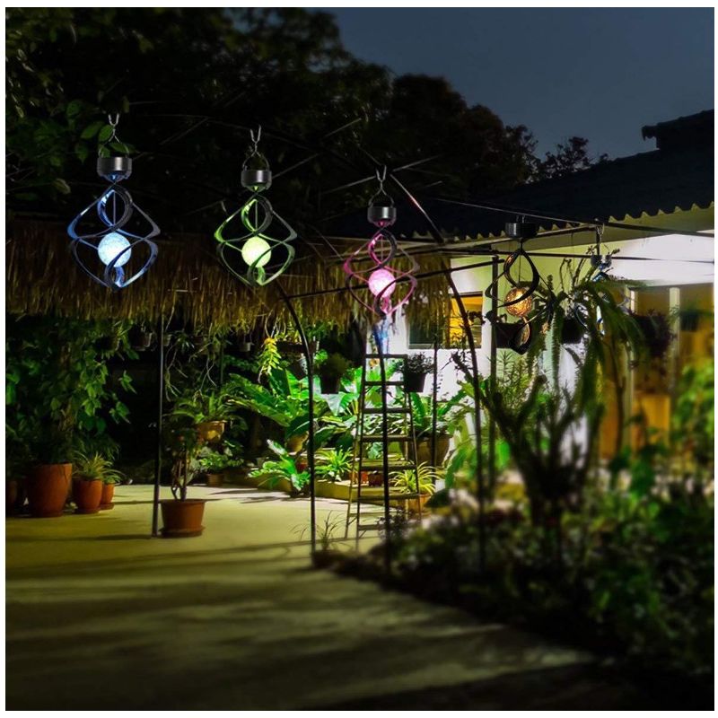 Enchanting Solar Lights Outdoor Decorations Wind Chimes LED Color Changing for Garden Parties Durable Design