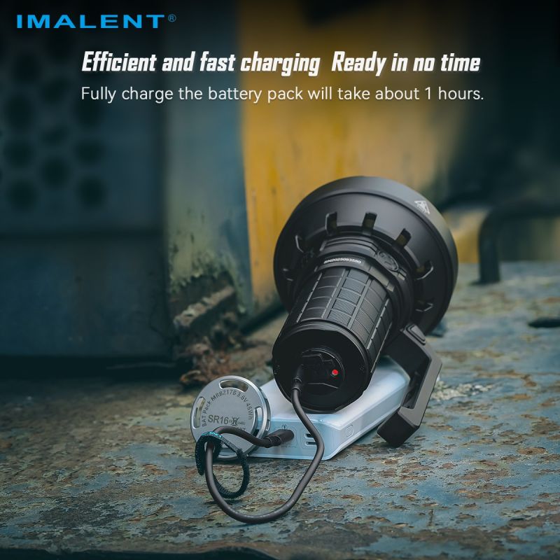 IMALENT SR16 55000 Lumen Long Beam Flash Light 1715 Meters LED Flashlight 