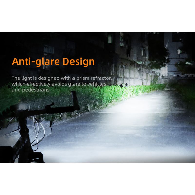 SUPERFIRE BL12 20W Double Lamp Bicycle Front Light Set USB Rechargeable 4800mAh LED Headlight Outdoor Camping Hiking Bike Lamp