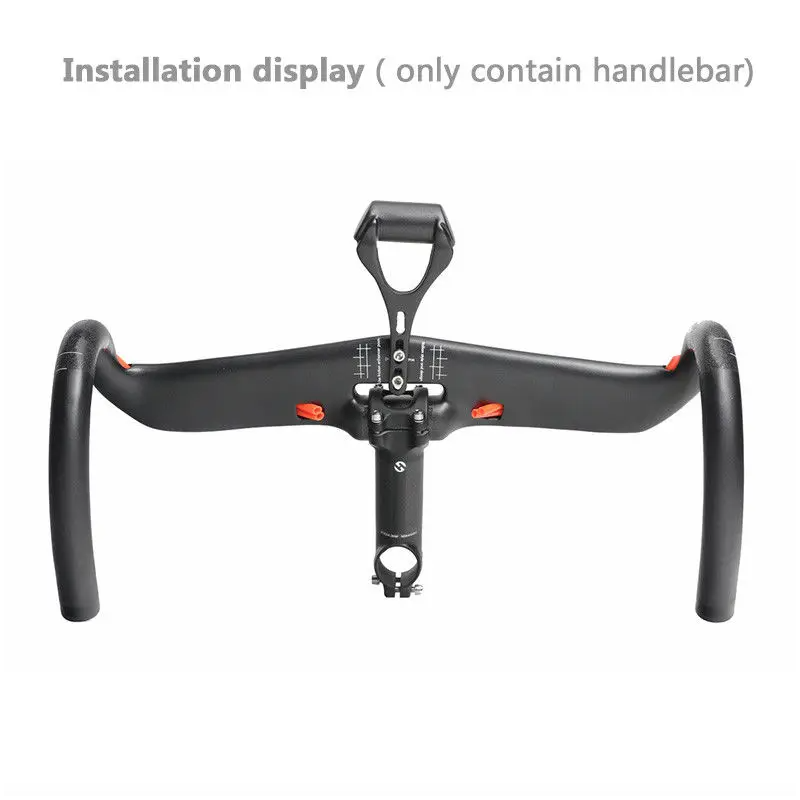 TOSEEK Full Carbon Handlebar 31.8mm Lightweight Aerodynamic Road Handlebar with Customizable Lengths