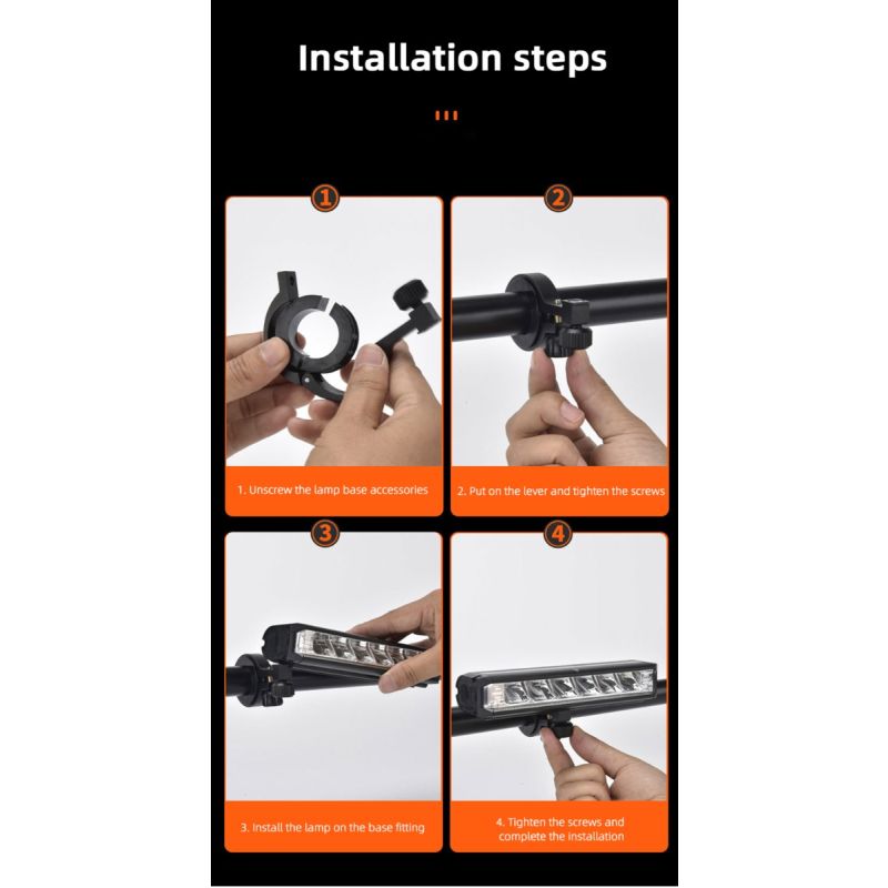 Bicycle Light Front LED 5200 Lumen USB Charging Waterproof Flashlight Durable MTB Cycling Safety Gear