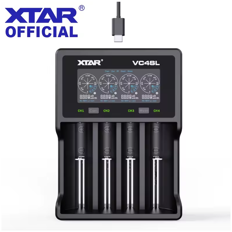 XTAR VC4SL 18650 21700 Battery Charger USB C Fast Charge Eco-Friendly Versatile Charger for Tech Accessories
