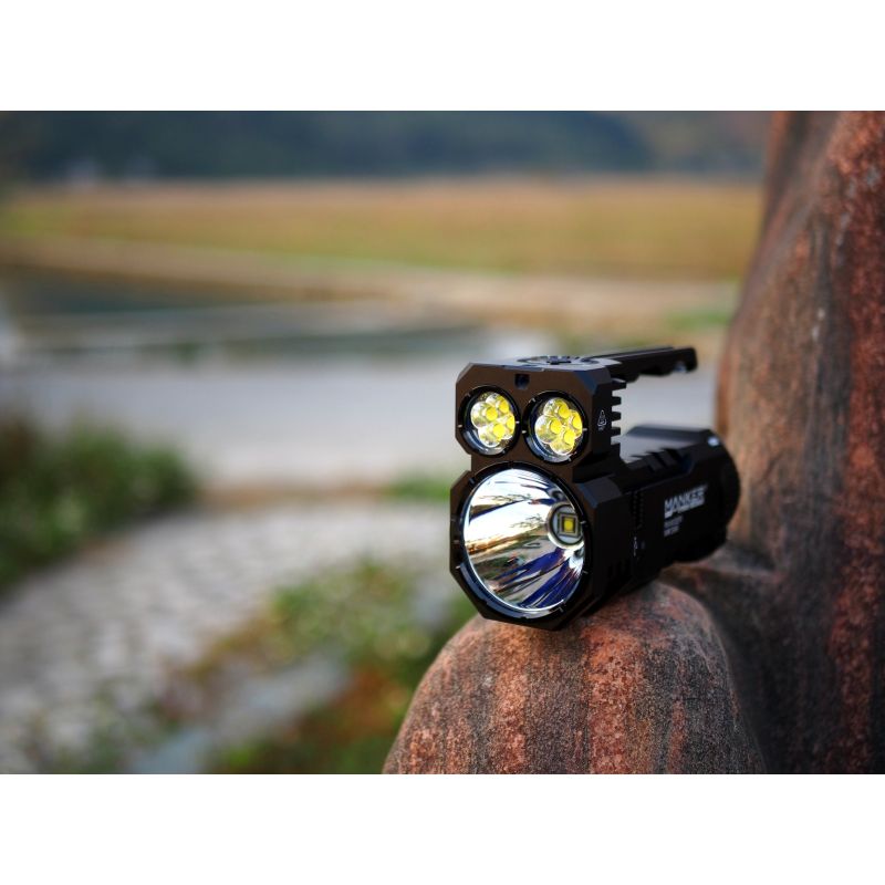 Manker Ranger MK39 II Durable Flashlight Combo Spotlight Floodlight USB Rechargeable for Hiking Camping
