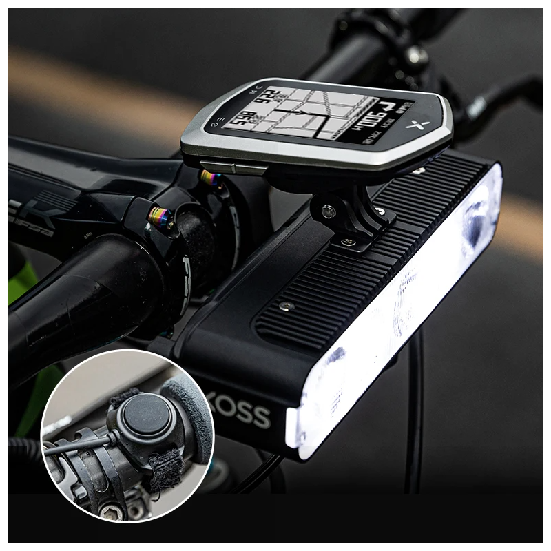 XOSS XL3000 Bike Light 3000 Lumens Waterproof Rechargeable Headlight for Night Rides Cycling Safety