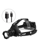 Most Powerful XHP70 Led Headlamp 8000LM Head lamp USB Rechargeable Headlight Waterproof Zoom Fishing Light Use 18650 Battery