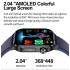 E580 Blood Glucose Smart Watch ECG Heart Rate Blood Pressure IP68 Waterproof Smartwatch