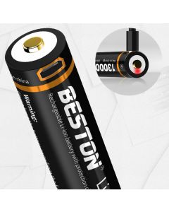 BESTON 18650 3.7V 3500mAh Micro USB Rechargeable Lithium Battery