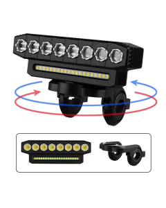 USB Rechargeable Bike Front Light 120dB Cycling Bike Horn Waterproof Bicycle Bell Front Light 