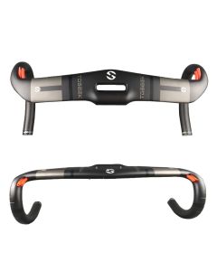 TOSEEK Full Carbon Handlebar 31.8mm Lightweight Aerodynamic Road Handlebar with Customizable Lengths