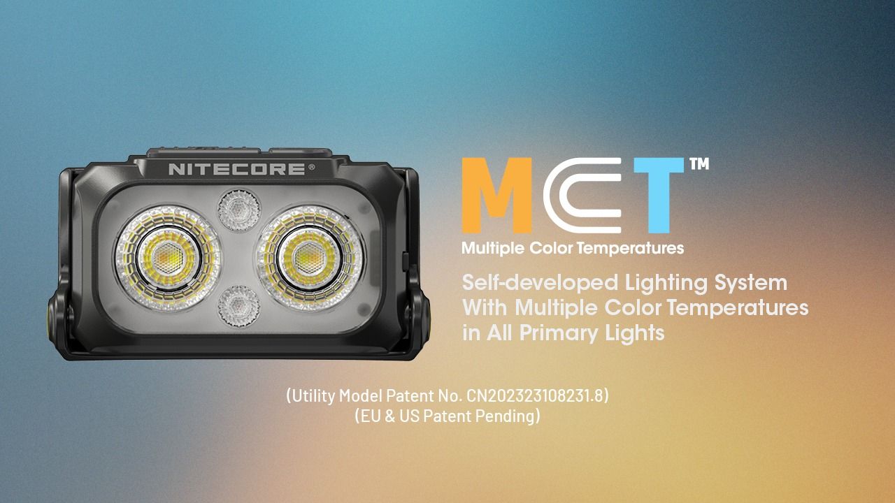 NITECORE NU25 MCT UL 400 Lumen Headlamp Lightweight USB-C Rechargeable for Hiking Camping and Emergencies