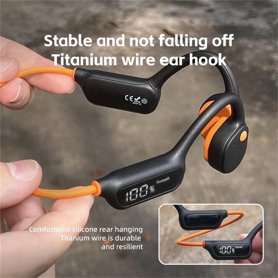 Bone Conduction Earphones IPX8 Waterproof Headset for Swimming