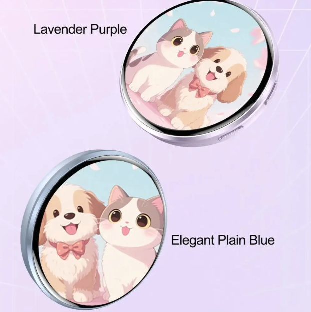 Electronic Badge HD Display Screen 1.70-inch HD Display Bluetooth 6.0 GIF Video Playback Touch Screen LED Audible Video Play