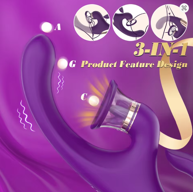 Tongue Sex Toy Sucking Vibrator for Clitoral G Spot Stimulation, Adult Sex Toys for Women Couple