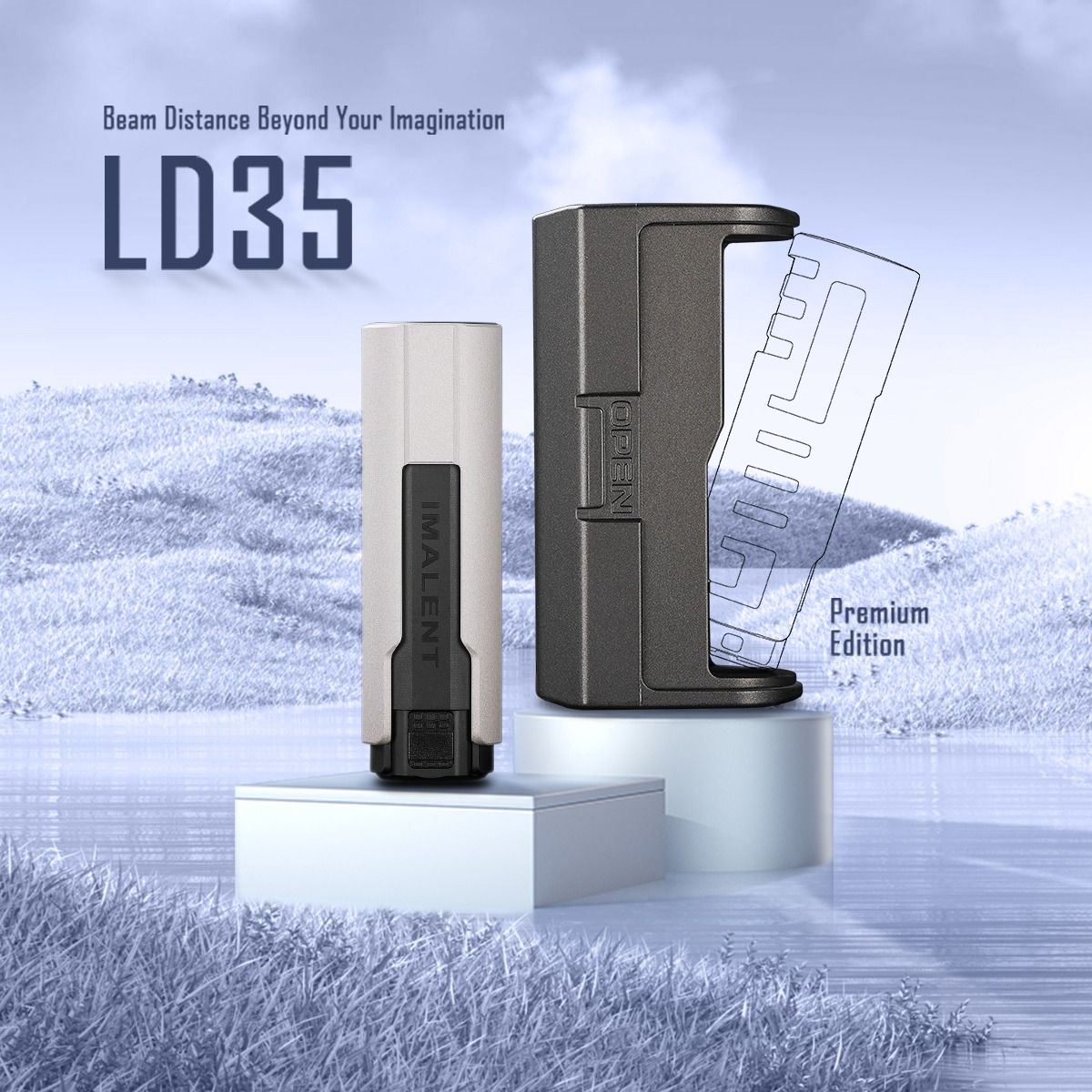 IMALENT LD35 1200 Lumens LED Type-C Rechargeable EDC Flashlight 