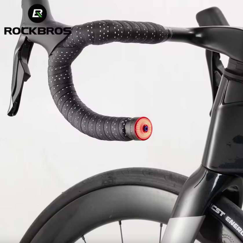ROCKBROS R0 Handlebar End Plug Bike light Type-C MTB Road Cycling Taillight